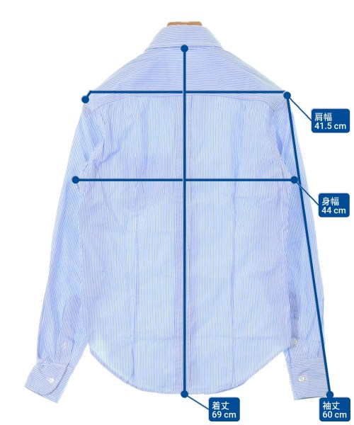 Band Of Outsiders（バンドオブアウトサイダーズ）カジュアルシャツ 青 サイズ:XS メンズ/2200632927647