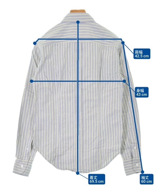 Band Of Outsiders（バンドオブアウトサイダーズ）カジュアルシャツ 紺 サイズ:XS メンズ/2200632927661