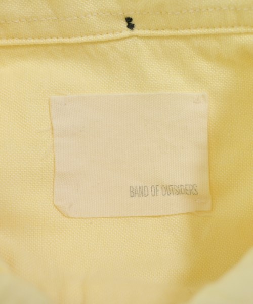 Band Of Outsiders（バンドオブアウトサイダーズ）カジュアルシャツ 黄 サイズ:XS メンズ/2200632927708