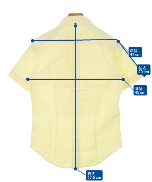 Band Of Outsiders（バンドオブアウトサイダーズ）カジュアルシャツ 黄 サイズ:XS メンズ/2200632927708