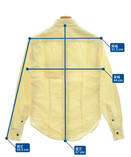 Band Of Outsiders（バンドオブアウトサイダーズ）カジュアルシャツ 黄 サイズ:XS メンズ/2200612077195