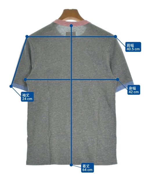 Band Of Outsiders（バンドオブアウトサイダーズ）Tシャツ・カットソー グレー サイズ:0(XS位) メンズ/2200612077980