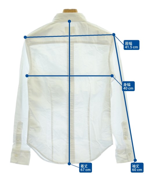 Band Of Outsiders（バンドオブアウトサイダーズ）カジュアルシャツ 白 サイズ:0(XS位) メンズ/2200625495146