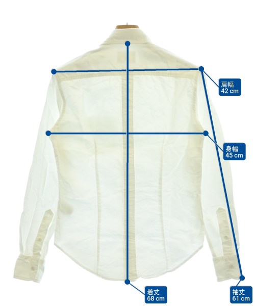 Band Of Outsiders（バンドオブアウトサイダーズ）カジュアルシャツ 白 サイズ:0(XS位) メンズ/2200625495160