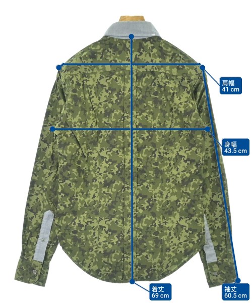 Band Of Outsiders（バンドオブアウトサイダーズ）カジュアルシャツ カーキ サイズ:0(XS位) メンズ/2200669608243