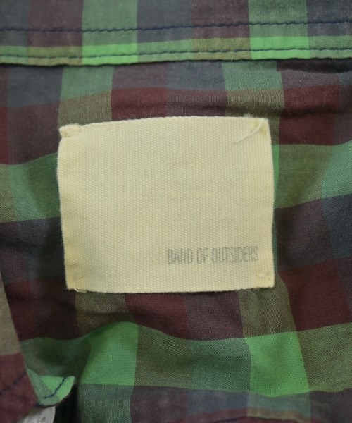 Band Of Outsiders（バンドオブアウトサイダーズ）カジュアルシャツ 緑 サイズ:0(XS位) メンズ/2200657132682