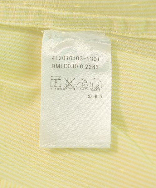 Band Of Outsiders（バンドオブアウトサイダーズ）カジュアルシャツ 黄 サイズ:1(S位) メンズ/2200704701106