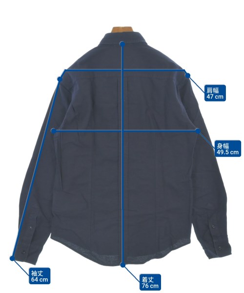 Band Of Outsiders（バンドオブアウトサイダーズ）カジュアルシャツ 紺 サイズ:2(M位) メンズ/2200663624058