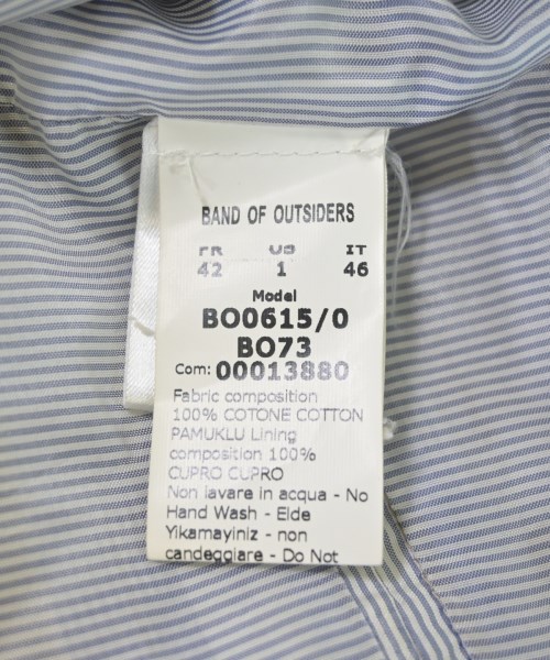 Band Of Outsiders（バンドオブアウトサイダーズ）カジュアルジャケット 茶 サイズ:1(S位) メンズ/2200664778033