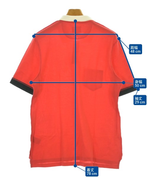 Band Of Outsiders（バンドオブアウトサイダーズ）ポロシャツ 赤 サイズ:4(XL位) メンズ/2200685264133