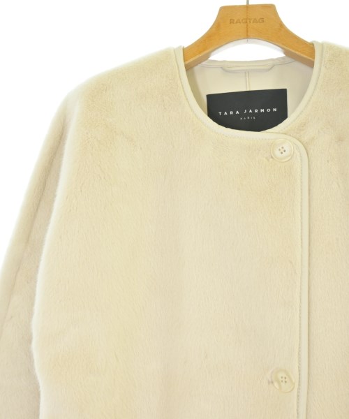TARA JARMON（タラジャーモン）コート 白 サイズ:36(XS位) レディース/2200640259020
