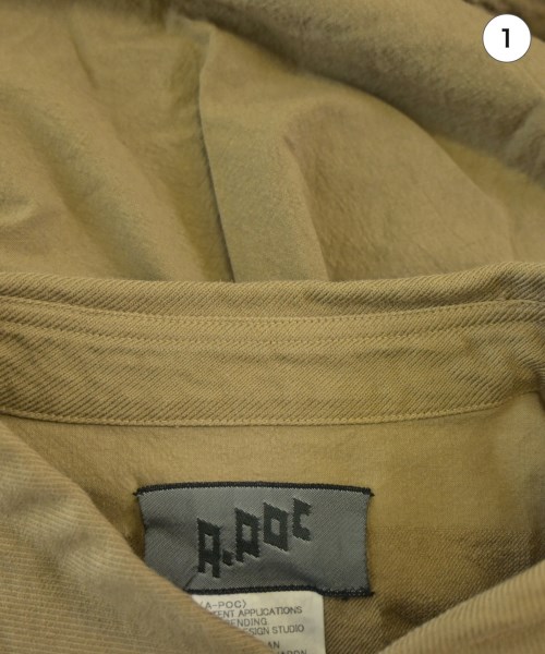 A-POC ABLE ISSEY MIYAKE（エイポック）カジュアルシャツ 茶 サイズ:2(M位) メンズ/2200625841219