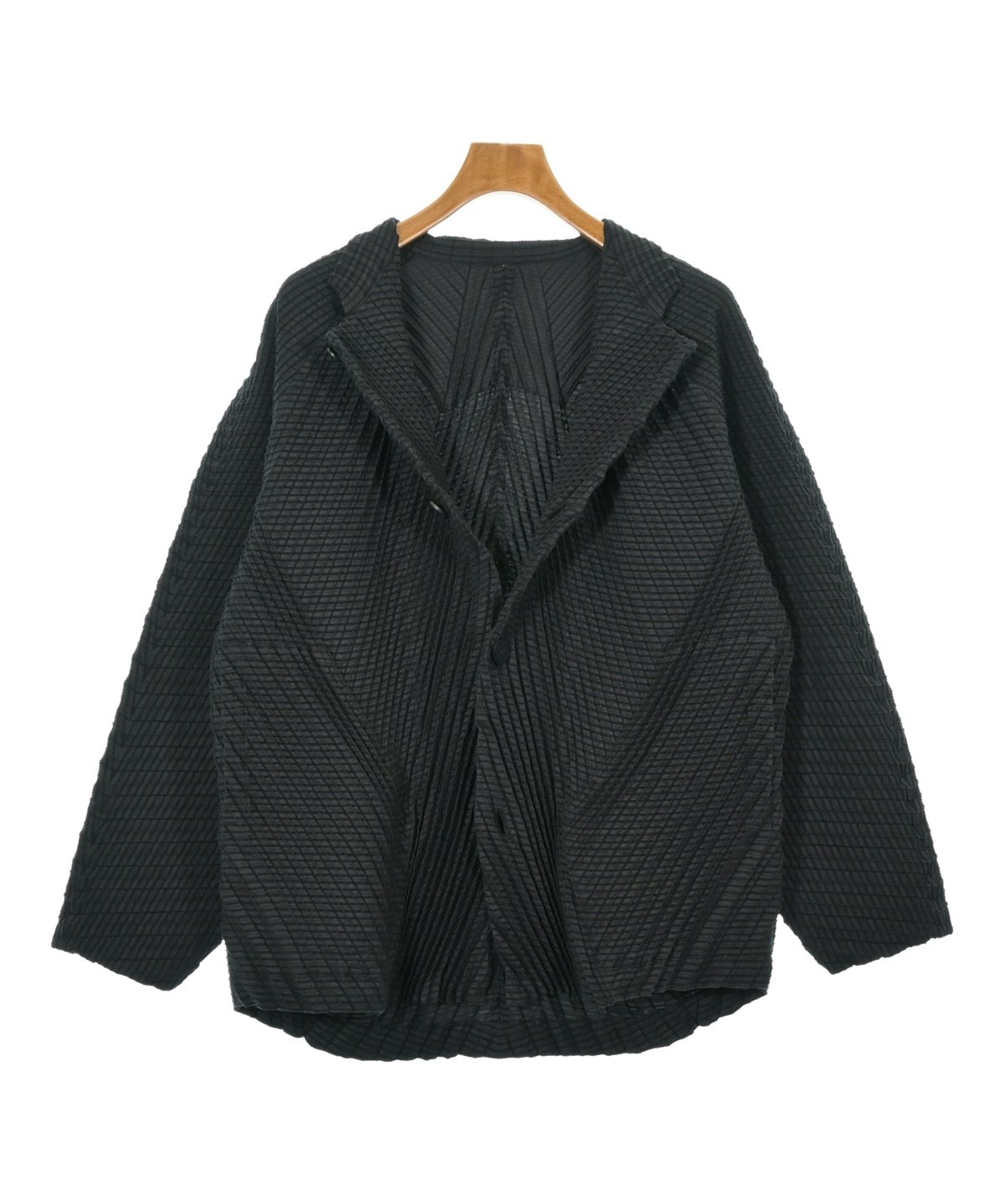 【希少❣️10月新作】A-POC ABLE ISSEY MIYAKE ジャケット A-POC ABLE ISSEY MIYAKE（エイポック）カジュアルジャケット 黒