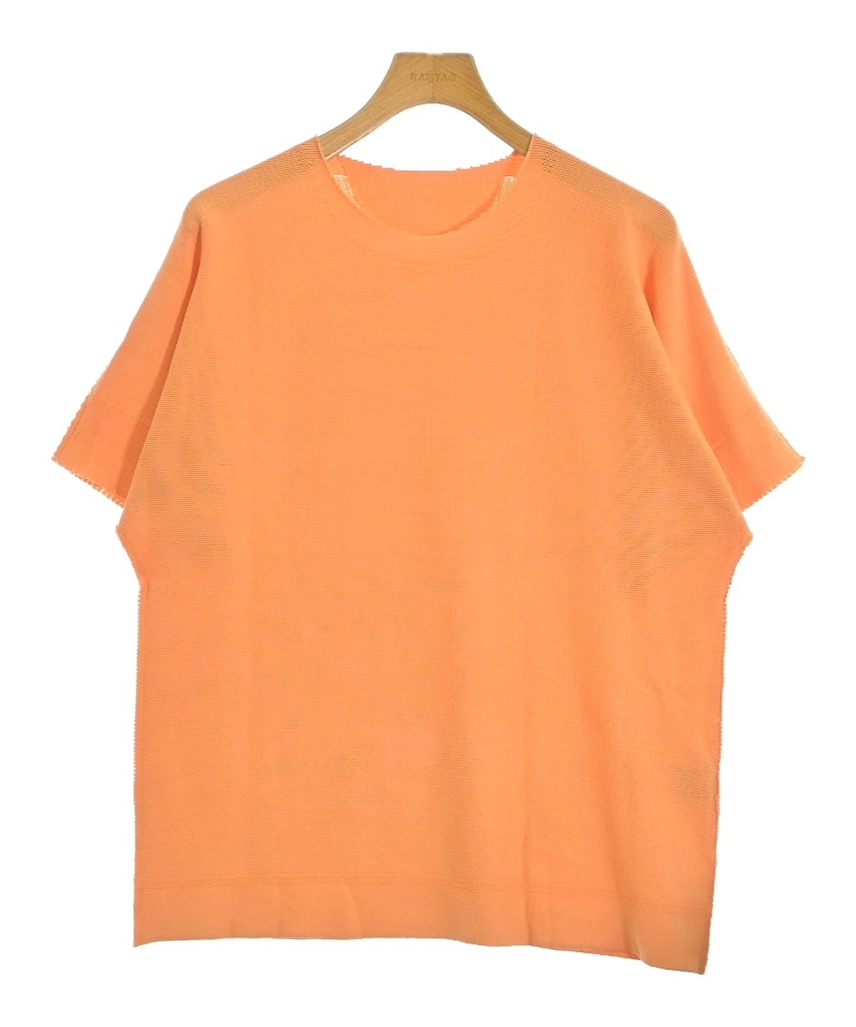 ISSEY MIYAKE チュニック 半袖 オレンジ A-POC ABLE ISSEY MIYAKE（エイポック）Tシャツ・カットソー オレンジ
