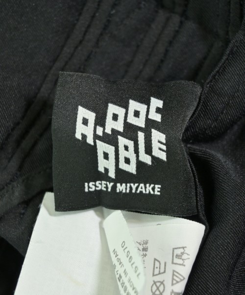 A-POC ABLE ISSEY MIYAKE（エイポック）スラックス 黒 サイズ:2(M位) メンズ/2200732470012
