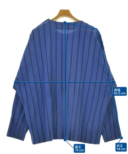 A-POC ABLE ISSEY MIYAKE（エイポック）カジュアルシャツ 青 サイズ:3(L位) メンズ/2200683102024