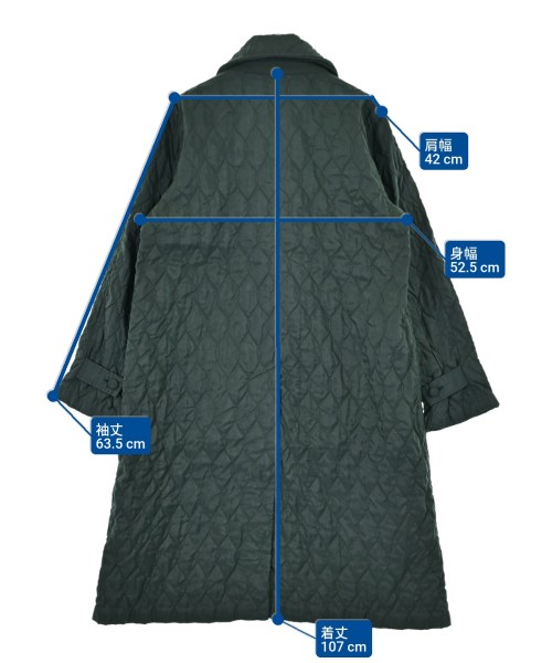 HaaT（ハート）ステンカラーコート 緑 サイズ:3(L位) レディース/2200651723022