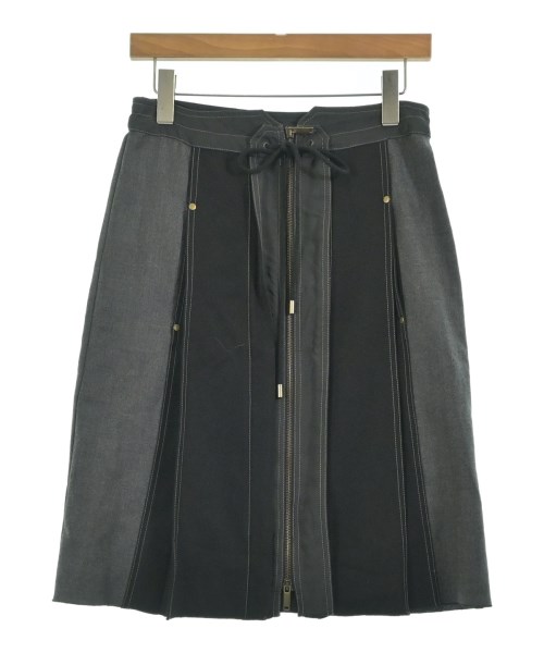 DEREK LAM(デレクラム)ひざ丈スカート 黒 サイズ:36(XS位)/2200657986056