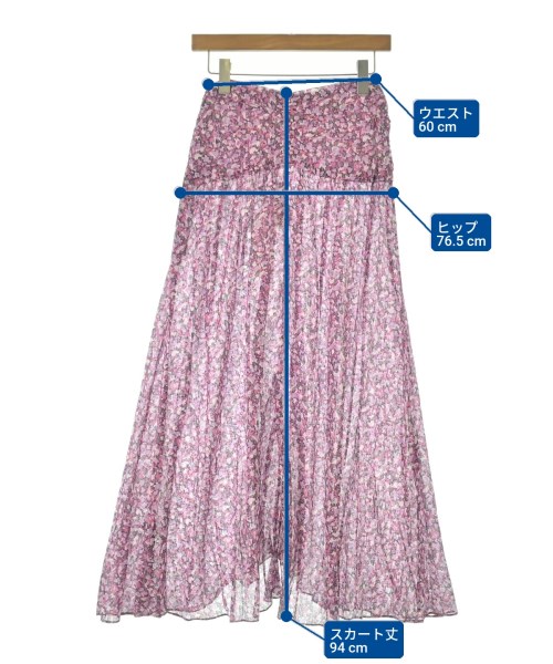 ISABEL MARANT ETOILE（イザベルマランエトワール）ロング・マキシ丈スカート ピンク サイズ:34(XXS位) レディース/2200644572620