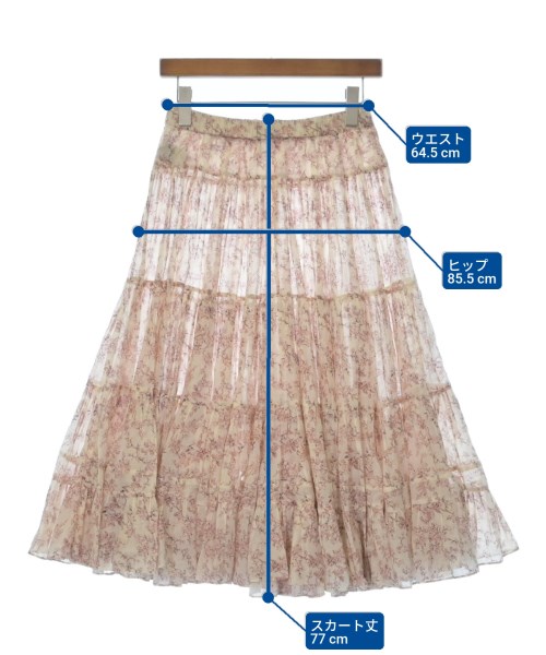 ISABEL MARANT ETOILE（イザベルマランエトワール）ひざ丈スカート 白 サイズ:36(XS位) レディース/2200626552039