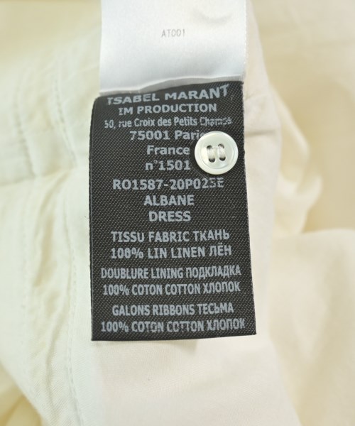 ISABEL MARANT ETOILE（イザベルマランエトワール）ワンピース 白 サイズ:34(XXS位) レディース/2200630302033