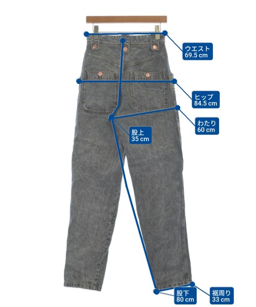 ISABEL MARANT ETOILE（イザベルマランエトワール）デニムパンツ グレー サイズ:36(XS位) レディース/2200612323025