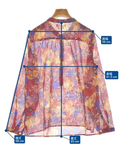 ISABEL MARANT ETOILE（イザベルマランエトワール）カジュアルシャツ 赤 サイズ:36(XS位) レディース/2200614067095
