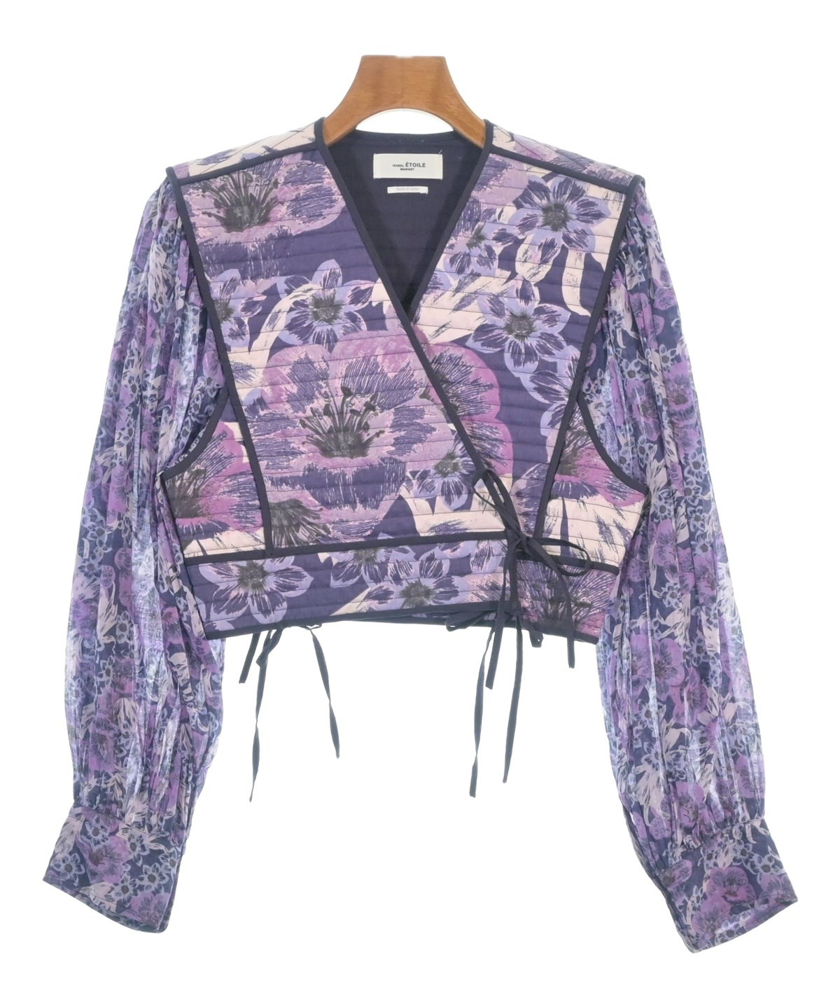 MARANT ETOILE マランエトワール ブラウス XS 紫 【古着】【中古】【送料無料】 ISABEL MARANT ETOILE（イザベルマランエトワール）ブラウス 紫 サイズ