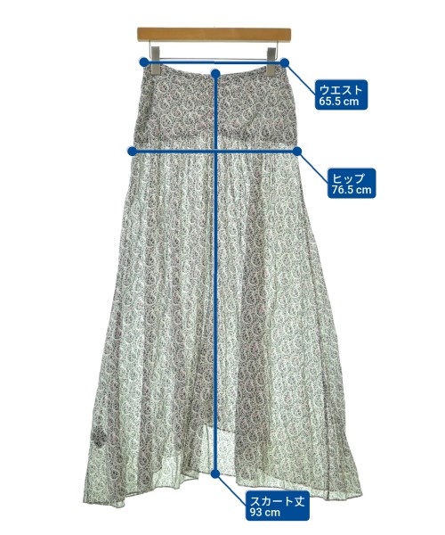 ISABEL MARANT ETOILE（イザベルマランエトワール）ロング・マキシ丈スカート 白 サイズ:36(XS位) レディース/2200695135140