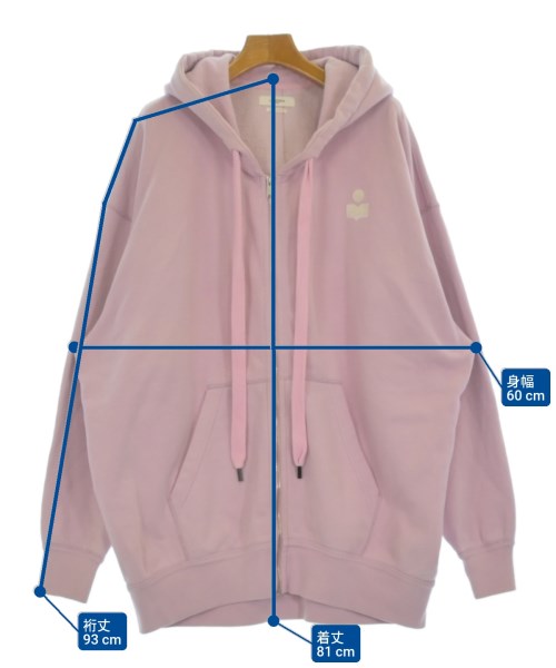 ISABEL MARANT ETOILE（イザベルマランエトワール）パーカー ピンク サイズ:34(XXS位) レディース/2200697428028