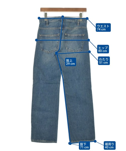 ISABEL MARANT ETOILE（イザベルマランエトワール）デニムパンツ 青 サイズ:34(XXS位) レディース/2200662357032