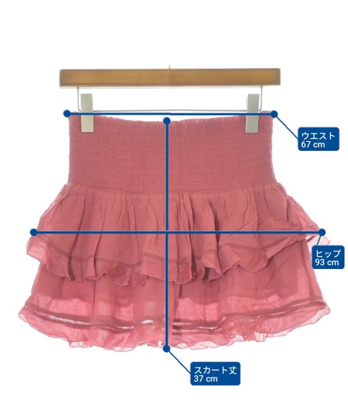 ISABEL MARANT ETOILE（イザベルマランエトワール）ミニスカート ピンク サイズ:36(XS位) レディース/2200711219113