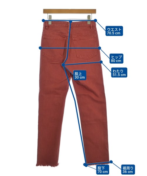 ISABEL MARANT ETOILE（イザベルマランエトワール）デニムパンツ 赤 サイズ:36(XS位) レディース/2200711879423