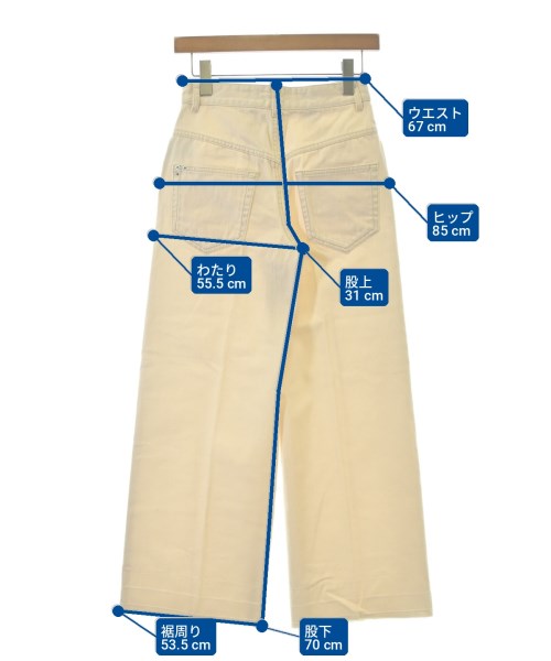 ISABEL MARANT ETOILE（イザベルマランエトワール）デニムパンツ ベージュ サイズ:34(XXS位) レディース/2200714663050