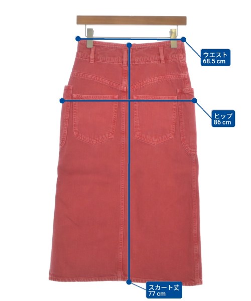 ISABEL MARANT ETOILE（イザベルマランエトワール）ロング・マキシ丈スカート 赤 サイズ:36(S位) レディース/2200662808022
