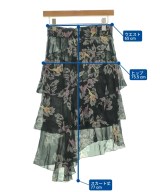 ISABEL MARANT ETOILE（イザベルマランエトワール）ひざ丈スカート 黒 サイズ:34(XXS位) レディース/2200665818073