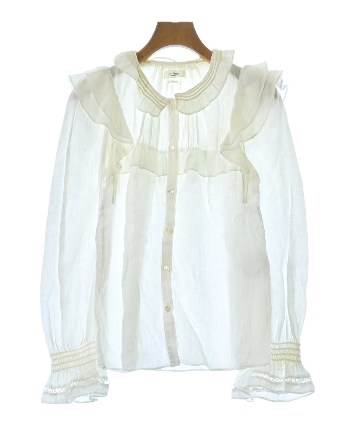 MARANT ETOILE マランエトワール ブラウス XS 白 【古着】【中古】【送料無料】 ISABEL MARANT ETOILE（イザベルマランエトワール）ブラウス 白 サイズ