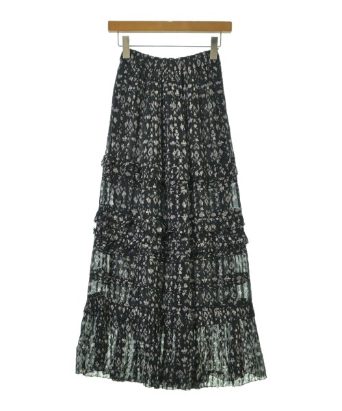 ISABEL MARANT ETOILE（イザベルマランエトワール）ロング・マキシ丈スカート 黒 サイズ:34(XXS位) レディース/2200670490028