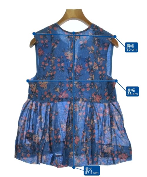 ISABEL MARANT ETOILE（イザベルマランエトワール）ブラウス 青 サイズ:34(XXS位) レディース/2200720961300