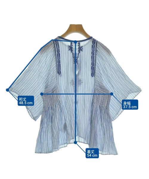 ISABEL MARANT ETOILE（イザベルマランエトワール）ブラウス 青 サイズ:34(XXS位) レディース/2200734679055