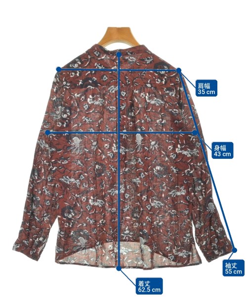 ISABEL MARANT ETOILE（イザベルマランエトワール）ブラウス 茶 サイズ:36(XS位) レディース/2200715486474
