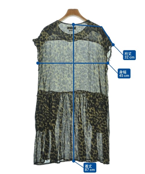 ISABEL MARANT ETOILE（イザベルマランエトワール）ワンピース カーキ サイズ:36(XS位) レディース/2200712096140