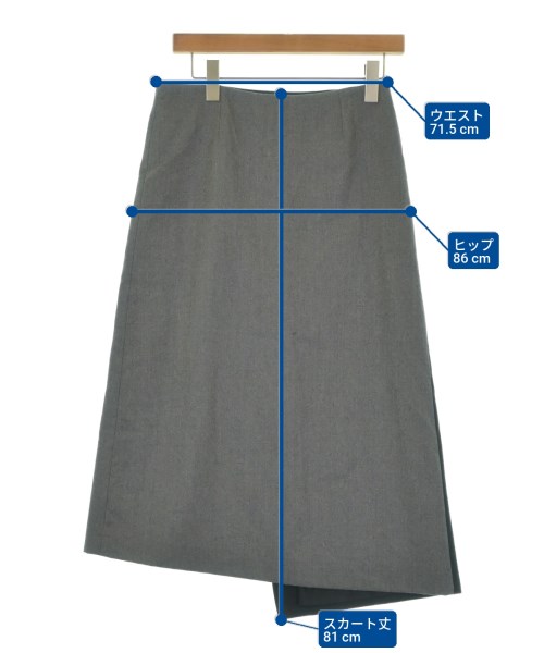 JEANPAULKNOTT（ジャンポールノット）ロング・マキシ丈スカート グレー サイズ:1(S位) レディース/2200661848074