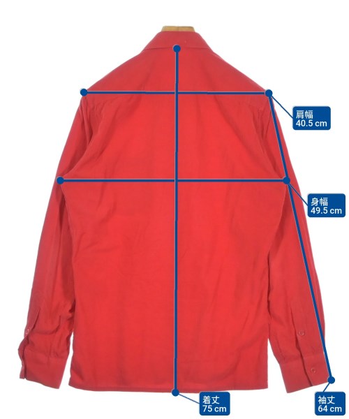 RAF BY RAFSIMONS（ラフバイ　ラフシモンズ）カジュアルシャツ 赤 サイズ:M メンズ/2200691416250