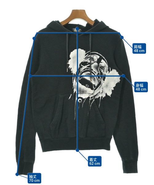 McQ（マックキュー）パーカー 黒 サイズ:XS メンズ/2200635565174