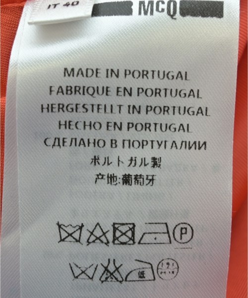 McQ（マックキュー）チェスターコート オレンジ サイズ:40(M位) レディース/2200654124215