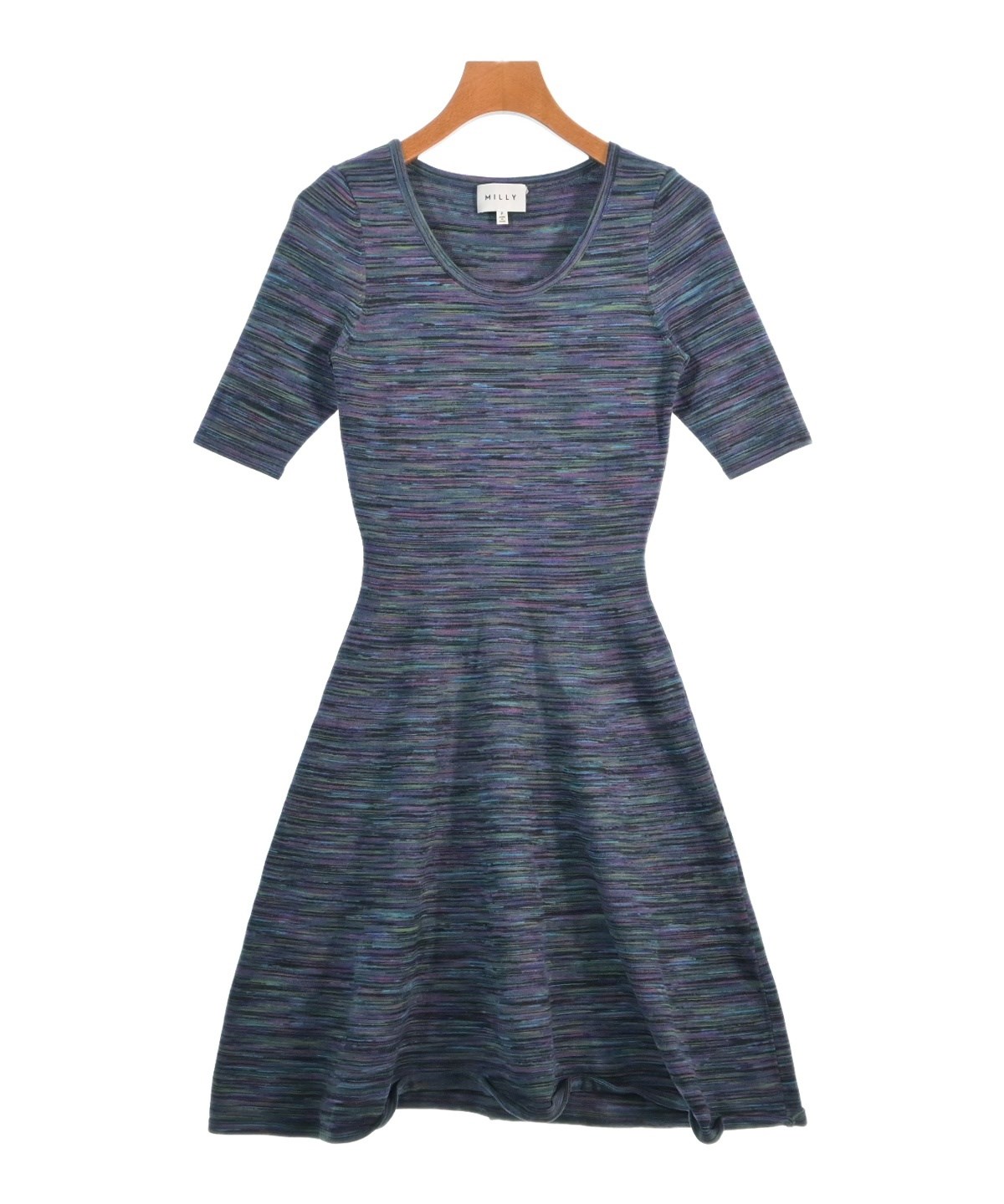 【新品タグ付き】Milly ミリー ワンピース Milly（ミリー）ワンピース 青 サイズ:P(S位) レディース