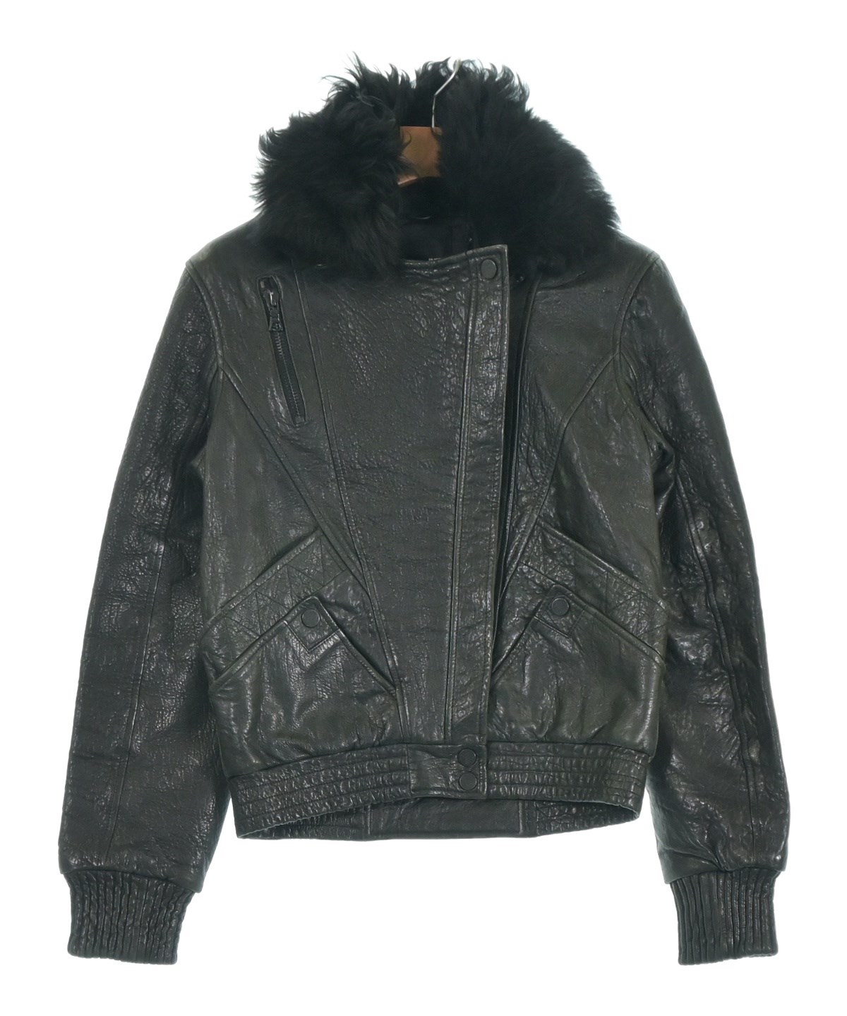 ALEXANDER WANG（アレキサンダーワン）ライダース 黒 サイズ:0(XS位