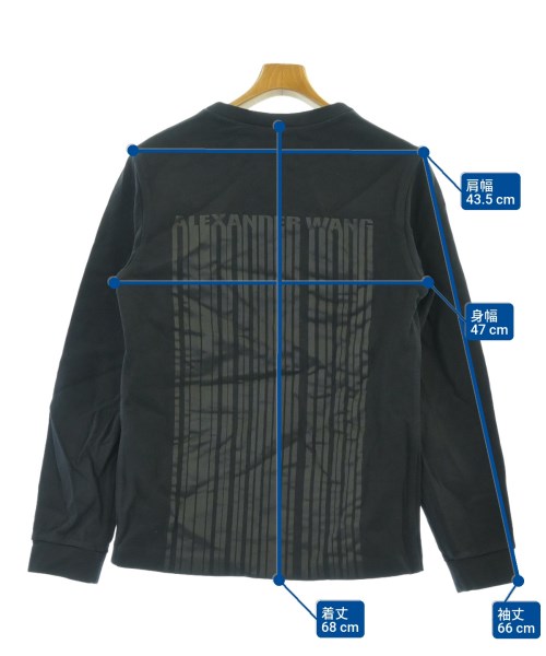 ALEXANDER WANG（アレキサンダーワン）スウェット 黒 サイズ:46(M位) メンズ/2200619720056
