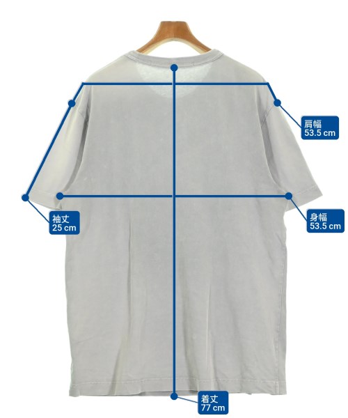 ALEXANDER WANG（アレキサンダーワン）Tシャツ・カットソー グレー サイズ:L メンズ/2200696988059